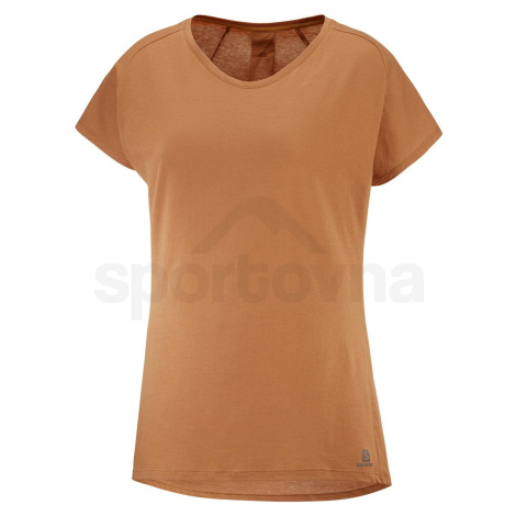 Salomon ESSENTIAL SHAPED SS TEE W LC1700900 - honey ginger
