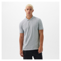 GAP Logo Pique Polo Grey Matter