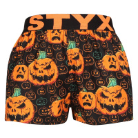 Dětské trenky Styx art sportovní guma Halloween dýně