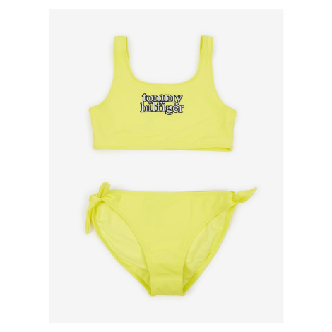 Žluté holčičí dvoudílné plavky Tommy Hilfiger - Holky
