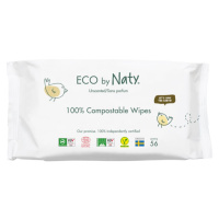 ECO by Naty Unscented 100 % Compostable Wipes vlhčené ubrousky pro děti 56 ks