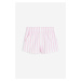 H & M - Vzorované šortky paper bag - růžová