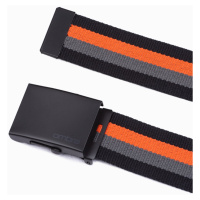 Oranžovo-černý pánský látkový pásek Ombre Clothing A650