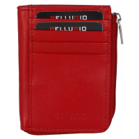 Kožená peněženka na doklady Bellugio Ema, červená