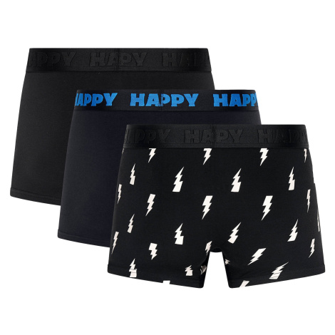 Happy Socks Boxerky modrá / černá / bílá