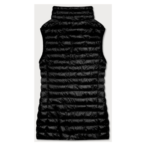 Krátká černá dámská prošívaná vesta (5M702-392) J.STYLE