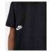 Nike SPORTSWEAR ESSENTIAL Dívčí tričko, černá, velikost