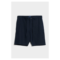 ŠORTKY GANT RELAXED LINEN DS SHORTS modrá