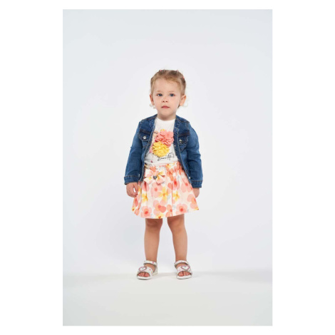 Dětská sukně Birba&Trybeyond oranžová barva, mini, áčková
