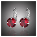 Sisi Jewelry Náušnice Swarovski Elements Megan Garnet E1894-KSE00044(2) Červená