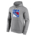 New York Rangers pánská mikina s kapucí Primary Logo Graphic Hoodie grey