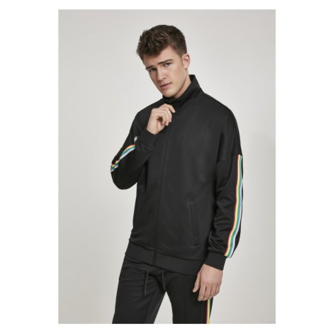 Sleeve Taped Track Jacket - black/multicolor