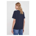 Bavlněné tričko Tommy Jeans tmavomodrá barva, DW0DW17836