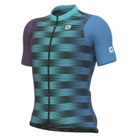 ALÉ Cyklistický dres s krátkým rukávem - DINAMICA PRAGMA - modrá/zelená