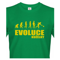 Vtipné tričko s potiskem pro kuželkáře - Evoluce kuželky