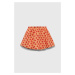 Dětská bavlněná sukně United Colors of Benetton oranžová barva, mini
