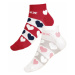 Designové ponožky nízké Litex 9A003 | bílá