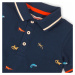 Tričko chlapecké Polo s krátkým rukávem, Minoti, Lizard 6, tmavě modrá