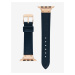 Tmavě modrý kožený řemínek pro hodinky Apple Watch Anne Klein