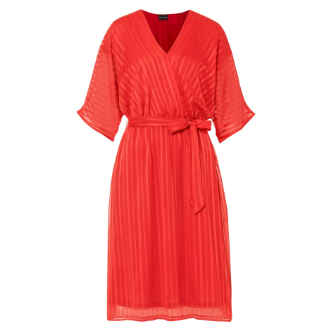Bonprix BODYFLIRT elegantní šaty s páskem Barva: Červená, Mezinárodní