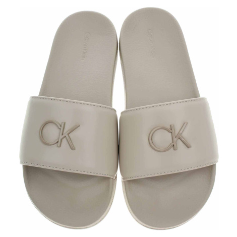 Dámské pantofle Calvin Klein HW0HW01509 0GC Stoyn Beige