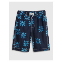 GAP Dětské plavky recycled print board shorts - Kluci