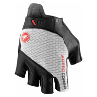 CASTELLI Cyklistické rukavice krátkoprsté - ROSSO CORSA PRO V - bílá