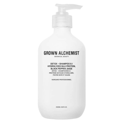 Grown Alchemist Detoxikační šampon Hydrolyzed Hydrolyzed Silk Protein, Black Pepper, Sage (Detox