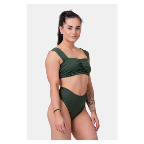 Nebbia Miami retro bikini - vrchní díl 553 dark green S