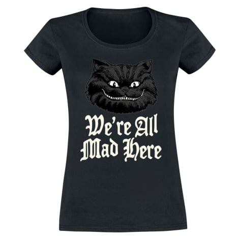 Alice in Wonderland Mad Dámské tričko černá