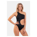 NEBBIA Asymmetric monokini on one shoulder