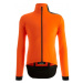 SANTINI Cyklistická zateplená bunda - VEGA MULTI - černá/oranžová