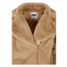 Dámský kabát // Urban Classics / Ladies Lapel Teddy Jacket unionbeige