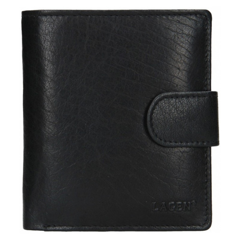 Pánská kožená peněženka Lagen Katini - černá