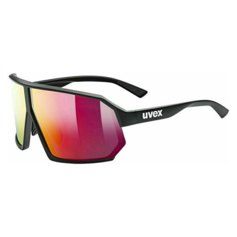 UVEX Sportstyle 237 Black Mat/Mirror Red Cyklistické brýle