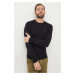Vlněný svetr Calvin Klein pánský, černá barva, lehký, K10K112413