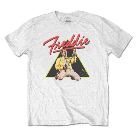Freddie Mercury Tričko Triangle White