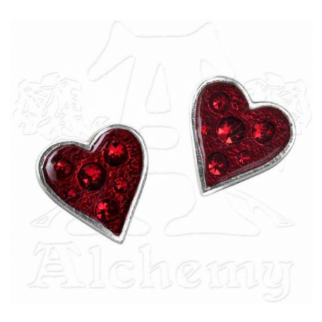 náušnice ALCHEMY GOTHIC - Heart's Blood - E332