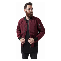 Pánská bunda // Urban Classics 2-Tone Bomber Jacket burgundy/black