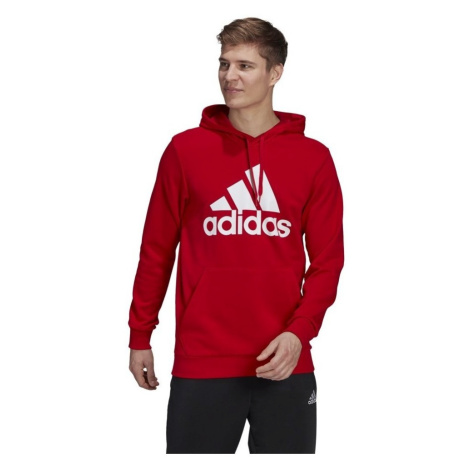 Adidas Essentials Fleece Big Logo Hoodie Červená