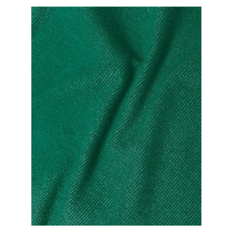 Zelené vypasované žebrované šaty s kulatým výstřihem (5131-13) Factory Price