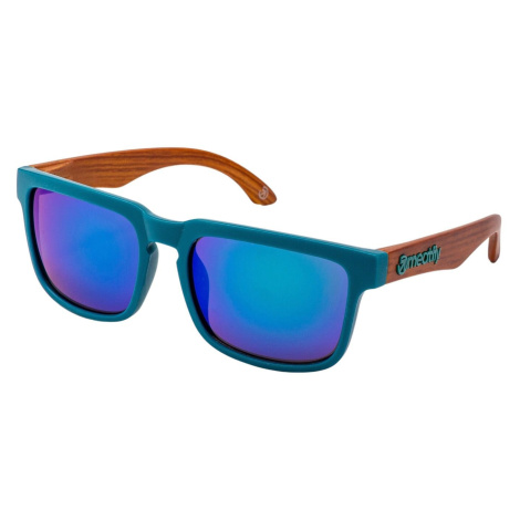 Meatfly sluneční brýle Memphis Wood / Petrol | Modrá