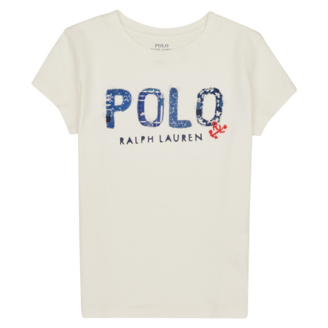 Polo Ralph Lauren SS POLO TEE-KNIT SHIRTS-T-SHIRT Bílá