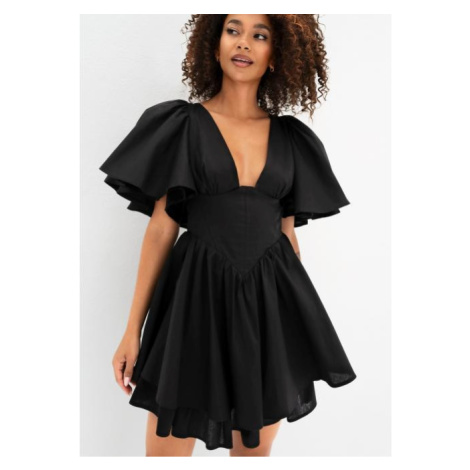 Korzetové šaty MOSQUITO v černé barvě