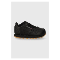 Dětské sneakers boty Reebok Classic CL LTHR černá barva