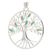 Stříbrný přívěšek strom života s opály STRZ0790F + dárek zdarma