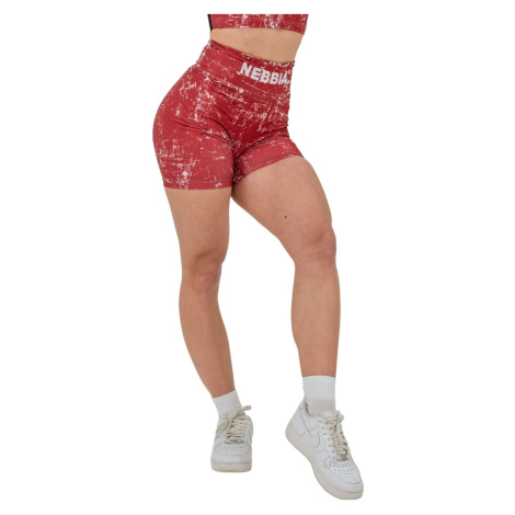 Nebbia High Waisted Leggings Shorts 5" Hammies Red Fitness kalhoty