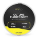 Avid Carp Návazcový Fluorocarbon Outline Fluoro-Soft 20m Varianta: 25lb, Nosnost: 11,36kg, Průmě