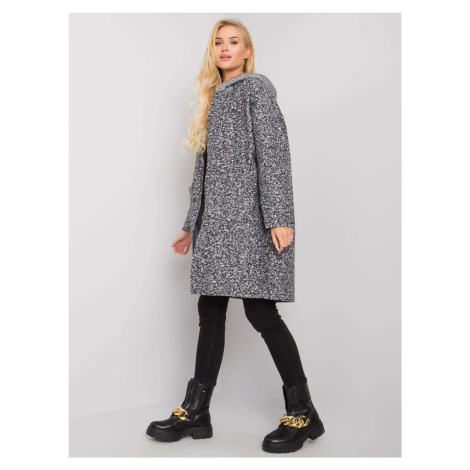 Cordelia šedý kabát s kapucí OCH BELLA Fashionhunters