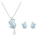 Swarovski Půvabná sada šperků s krystaly Iconic Swan 5660597 (náušnice, náhrdelník)